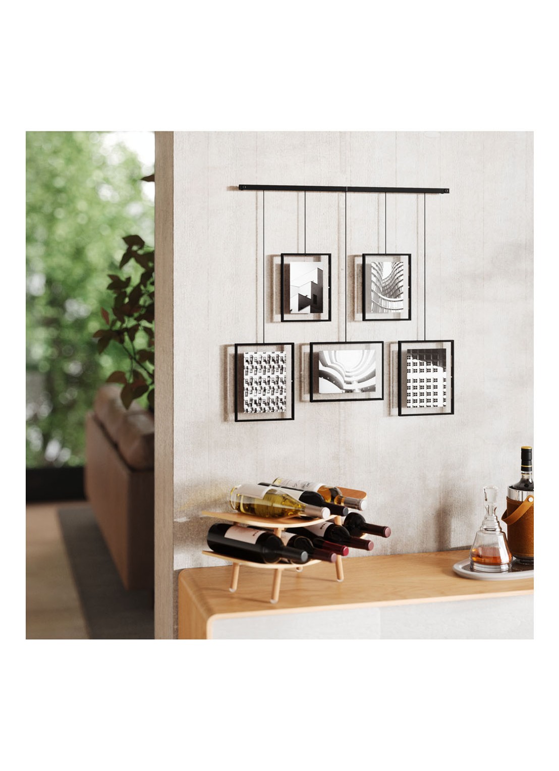 Umbra Exhibit Multi fotodisplay - voorkant 2 zwart