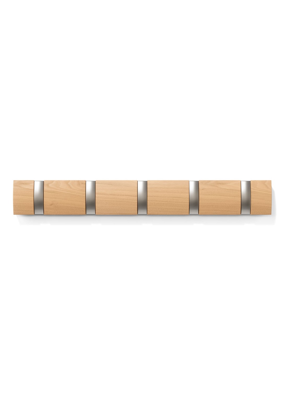 Umbra Flip 5 Hook kapstok van hout  - voorkant 2 bruin