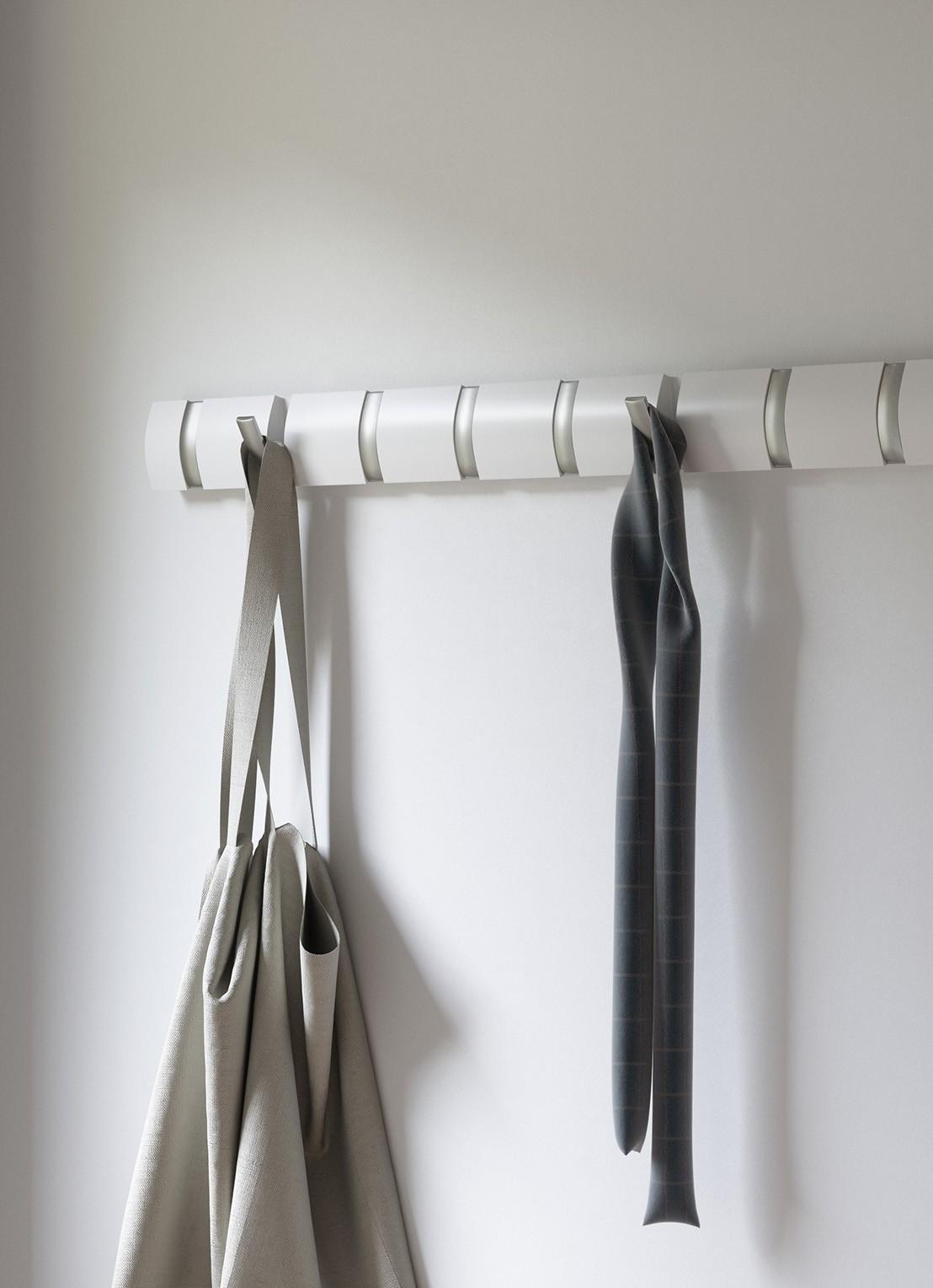 Umbra Flip 5 Hook kapstok  - voorkant 2 wit