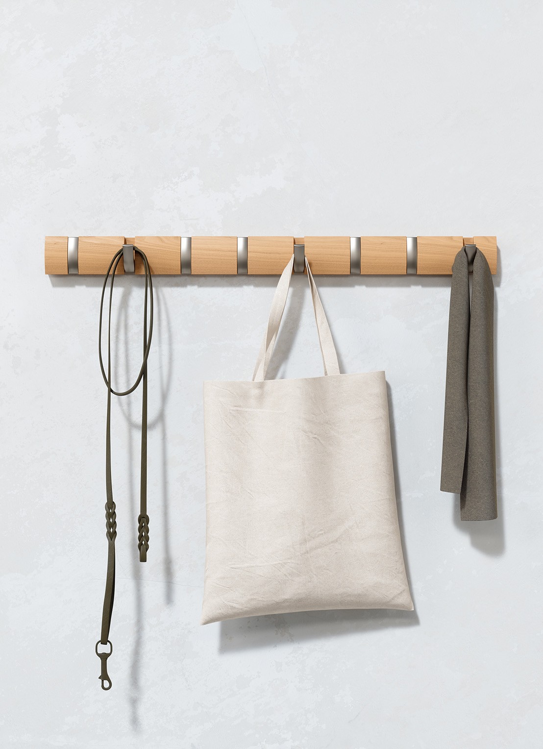 Umbra Flip 5 Hook kapstok  - detail 4 naturel