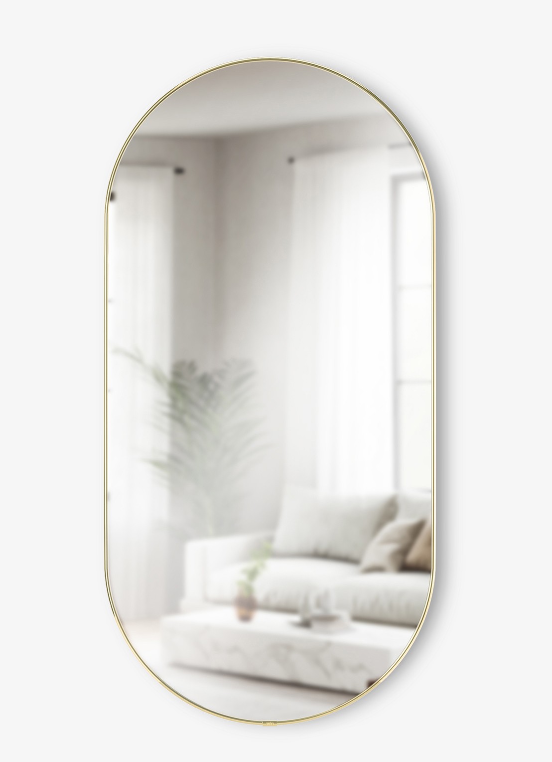 Umbra Hubba wandspiegel 91 x 45 cm - voorkant 7 zilver