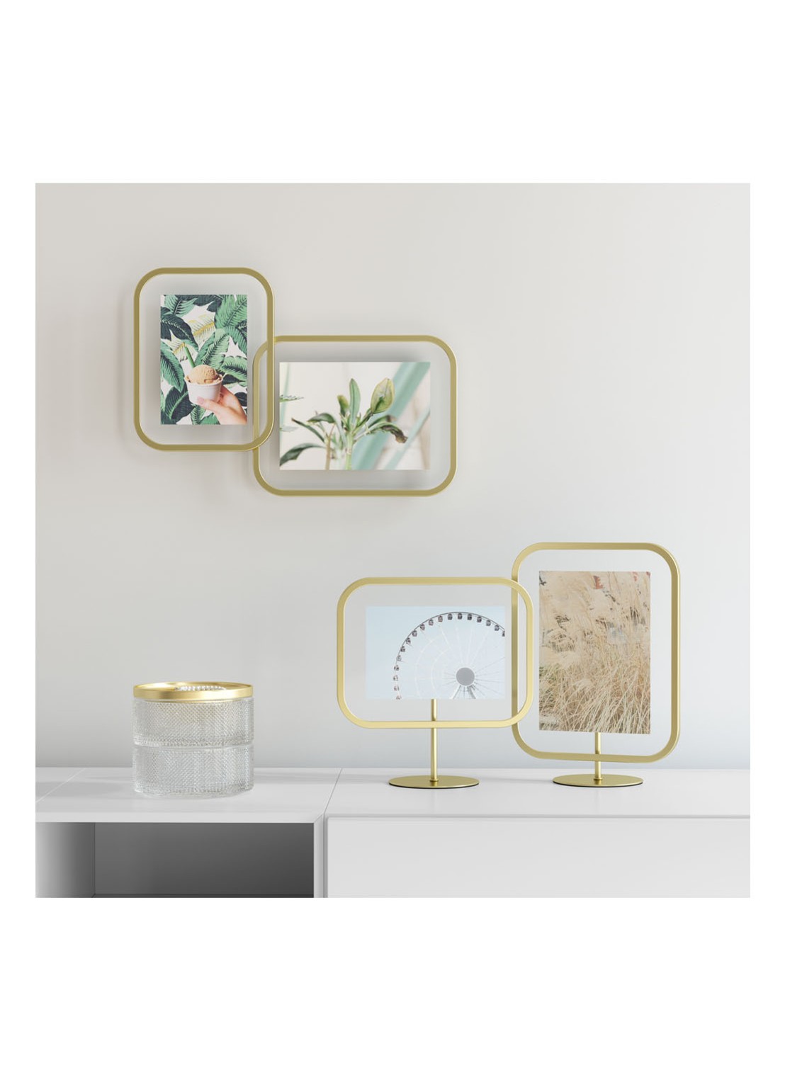 Umbra Infinity Sqround fotolijst 10 x 15 cm - voorkant 3 goud