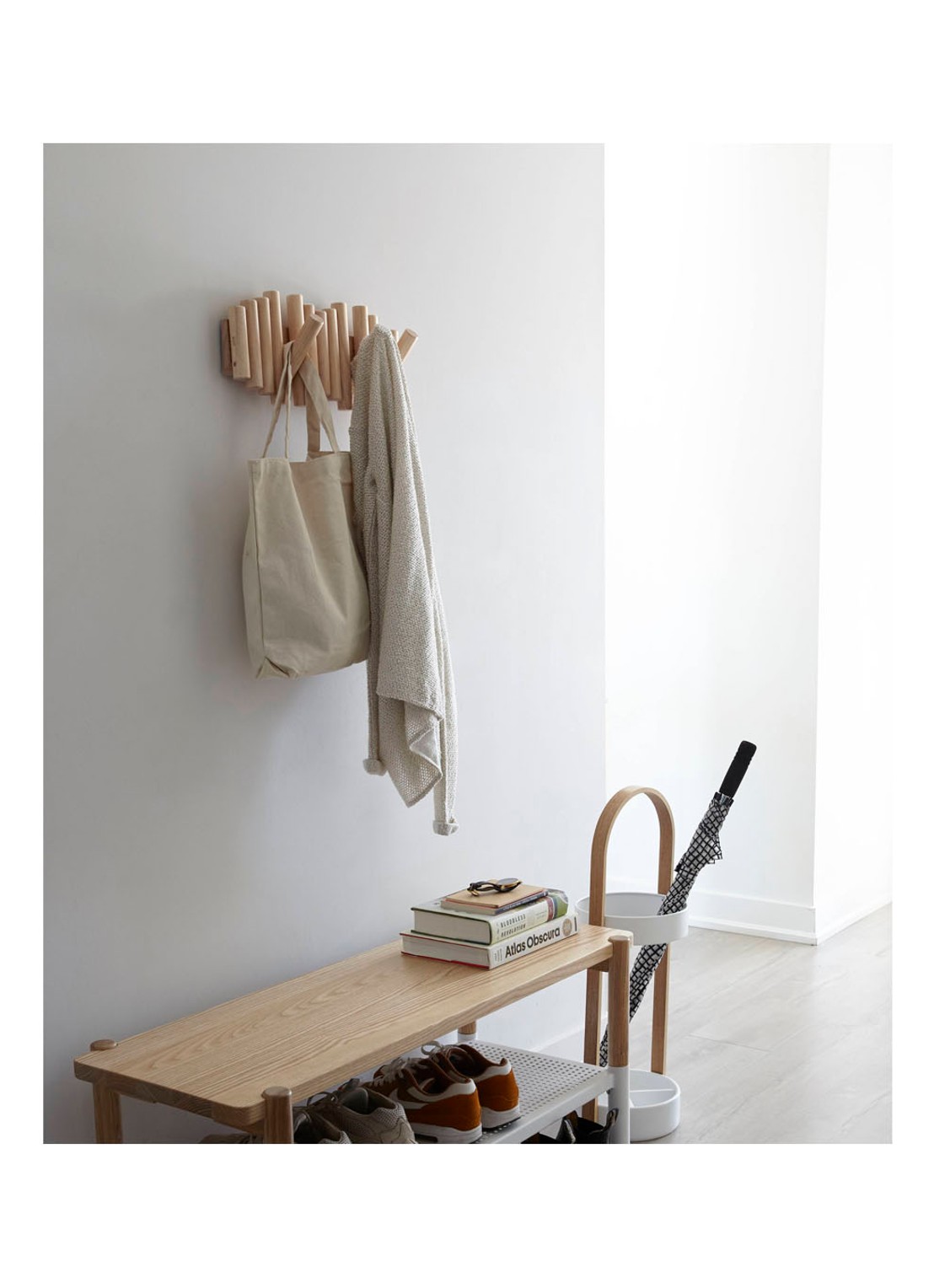 Umbra Picket kapstok 37 cm - detail beige