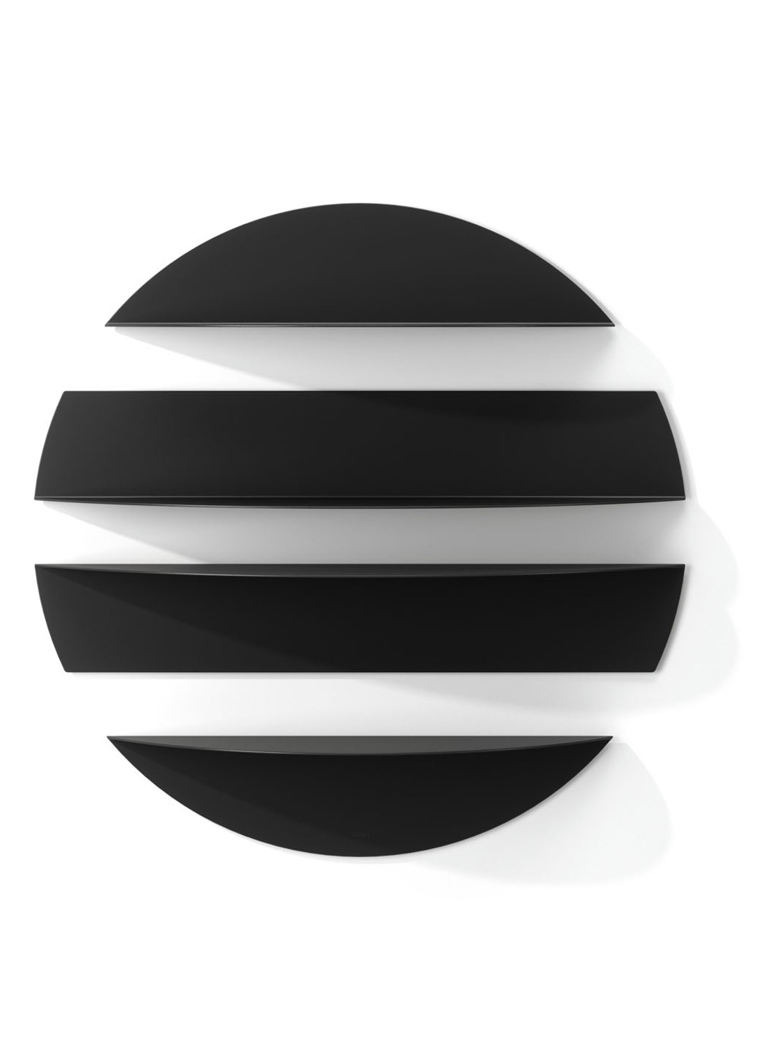 Umbra Solis wandplank set van 4  - detail 5 zwart