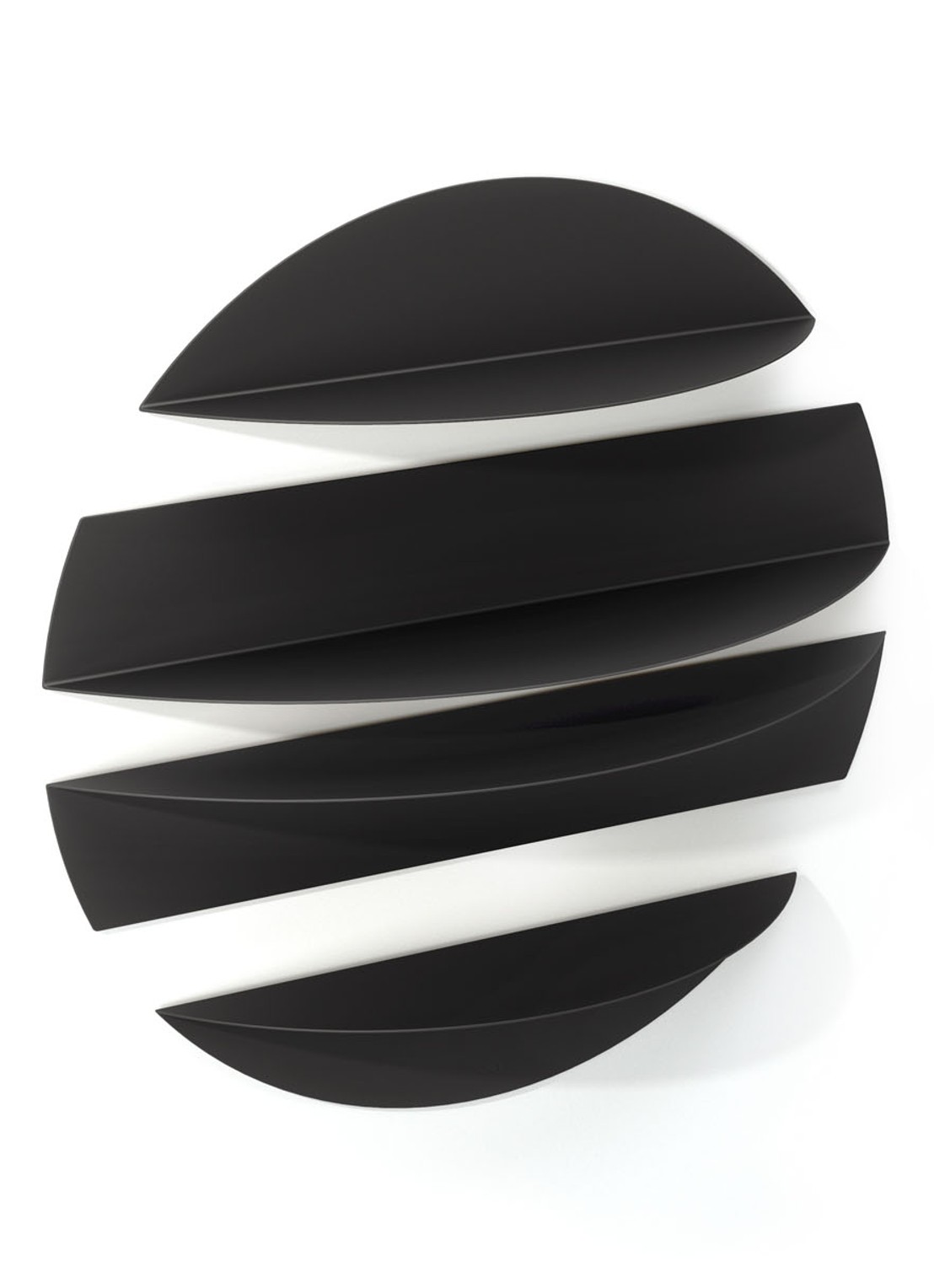 Umbra Solis wandplank set van 4  - detail 6 zwart