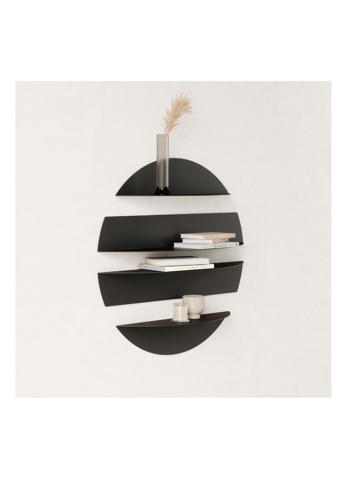 Umbra Solis wandplank set van 4  - detail 8 zwart