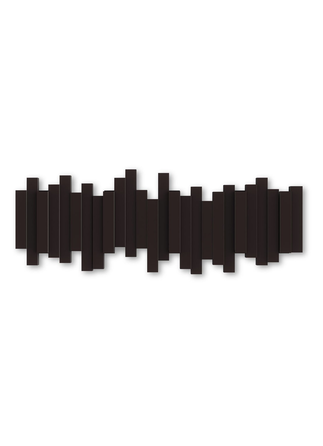 Umbra Sticks kapstok 50 cm - voorkant donkerbruin