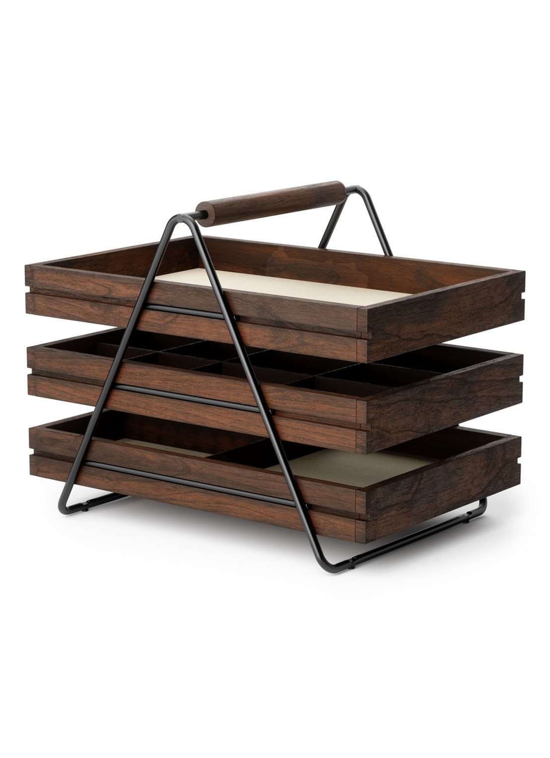 Umbra Terrace Jewelry Tray sieradenhouder 25,5 x 17,5 cm - voorkant bruin