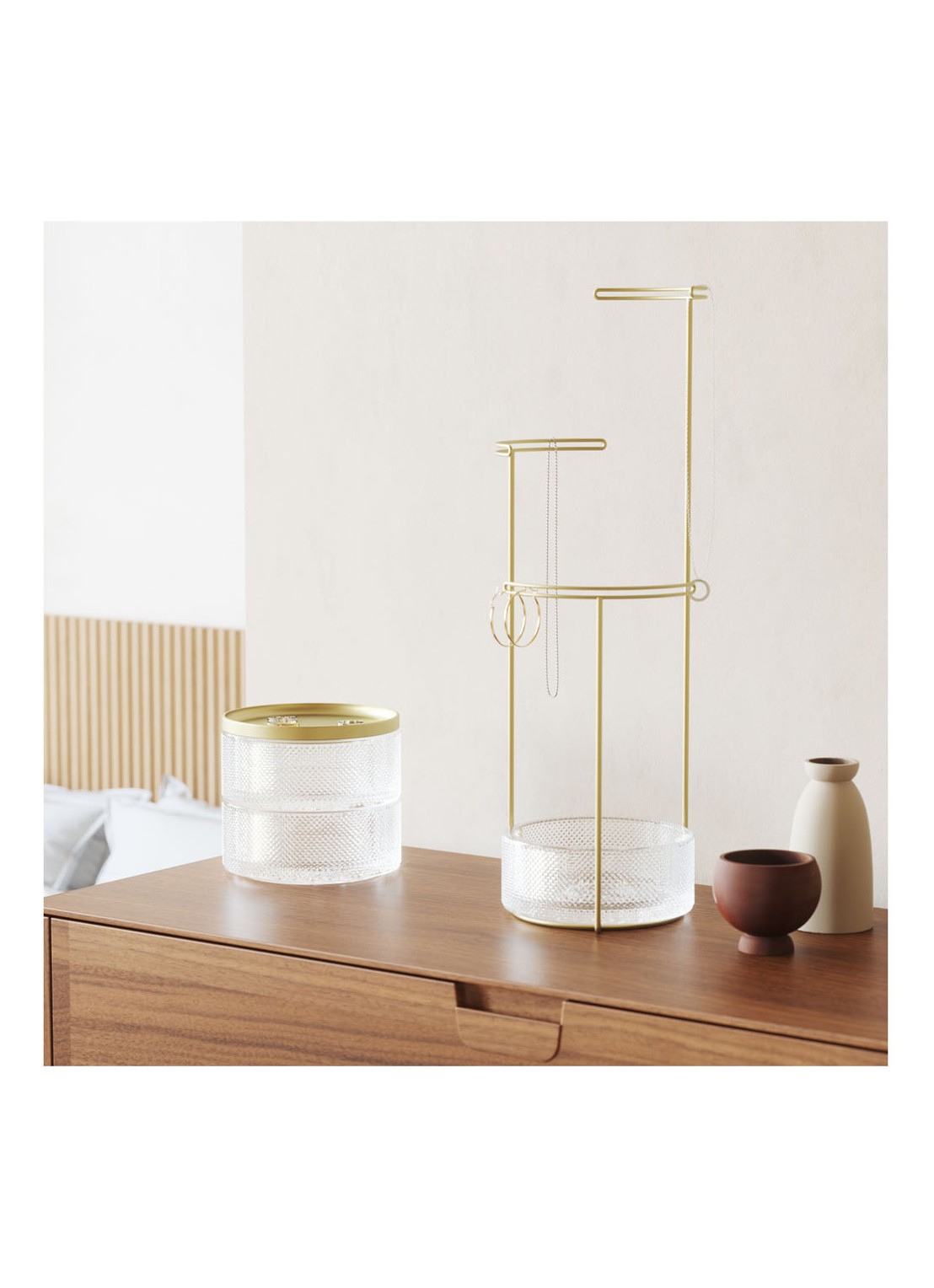 Umbra Tesora sieradenhouder 41,5 cm - voorkant 6 goud