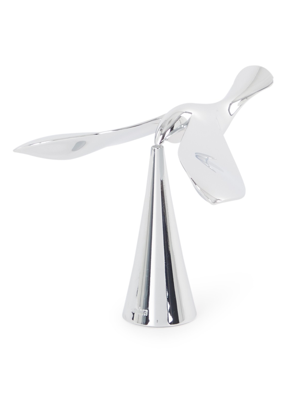 Umbra Toto opbergbox van hout 25 cm - voorkant zilver