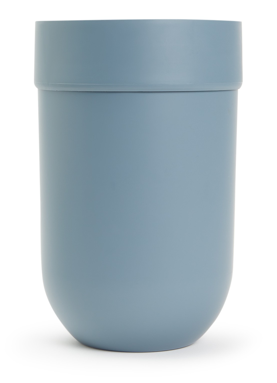Umbra Touch prullenbak 6 liter - voorkant staalblauw