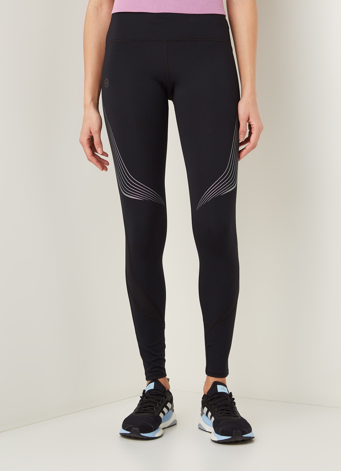 Under Armour Rush low waist cropped hardlooplegging  - detail 4 zwart