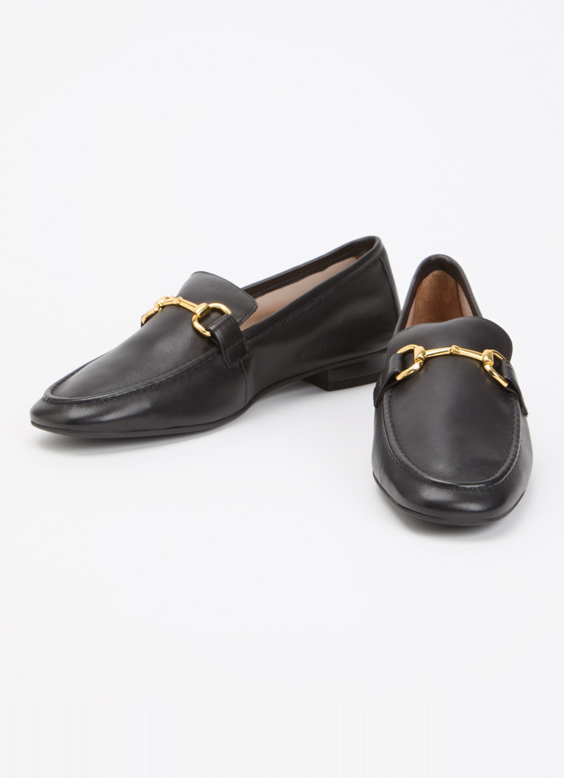 Unisa Belgi loafer van leer - detail 2 zwart