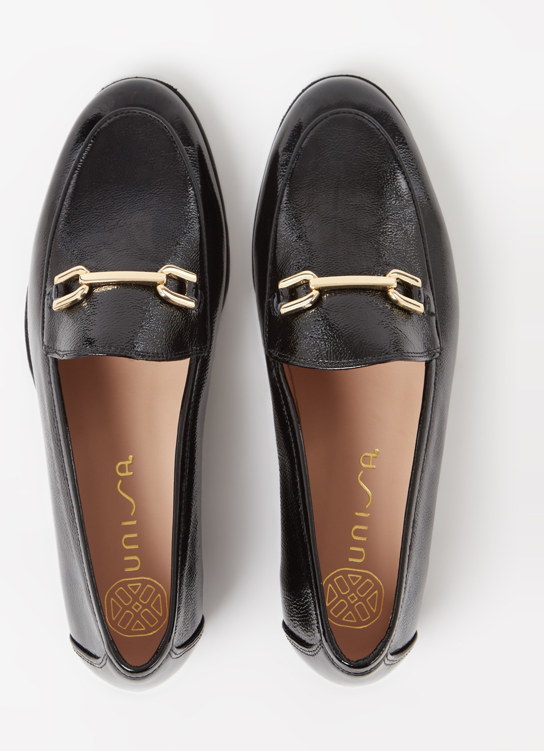 Unisa Daimiel loafer van lakleer - detail 5 zwart
