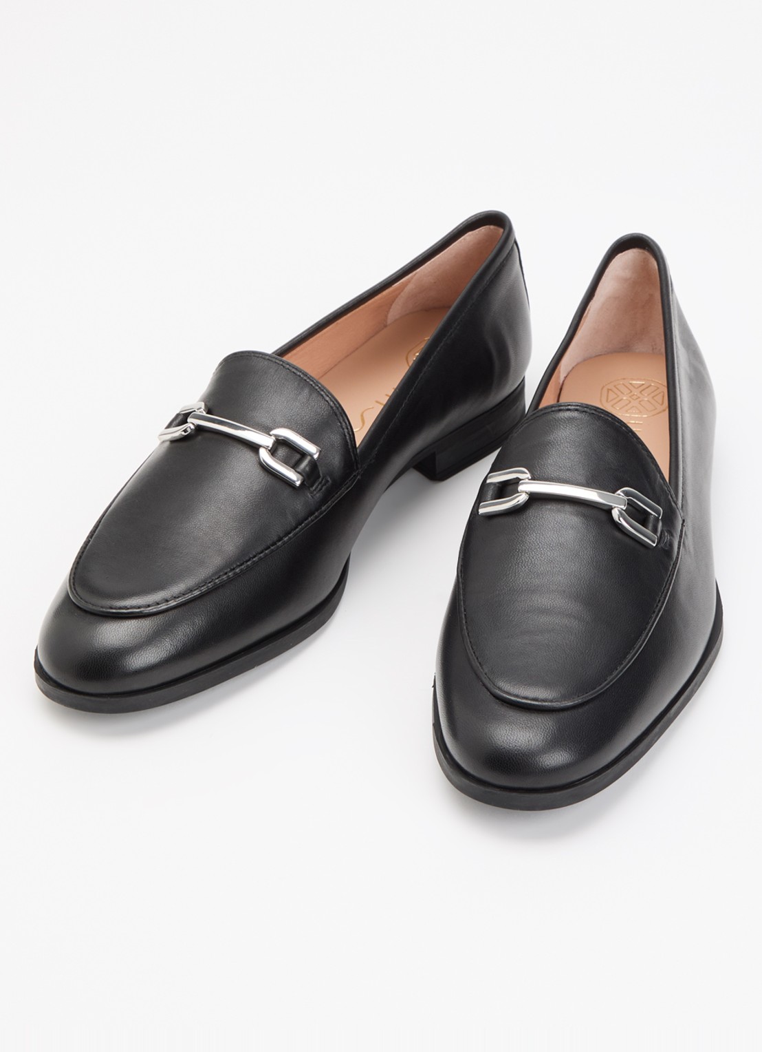 Unisa Dalcy loafer van leer - detail 2 zwart