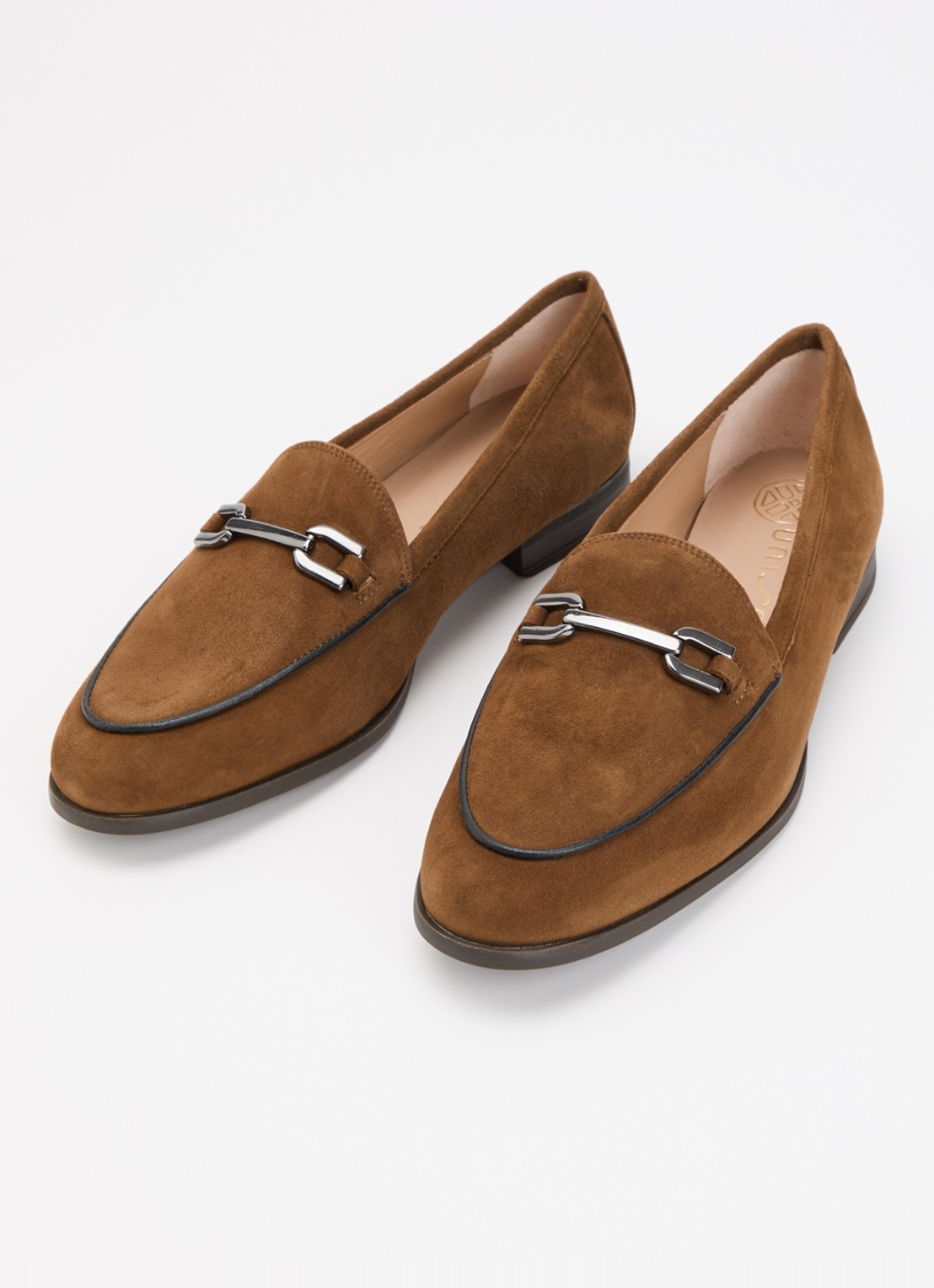 Unisa Dalcy loafer van suède - detail 2 bruin
