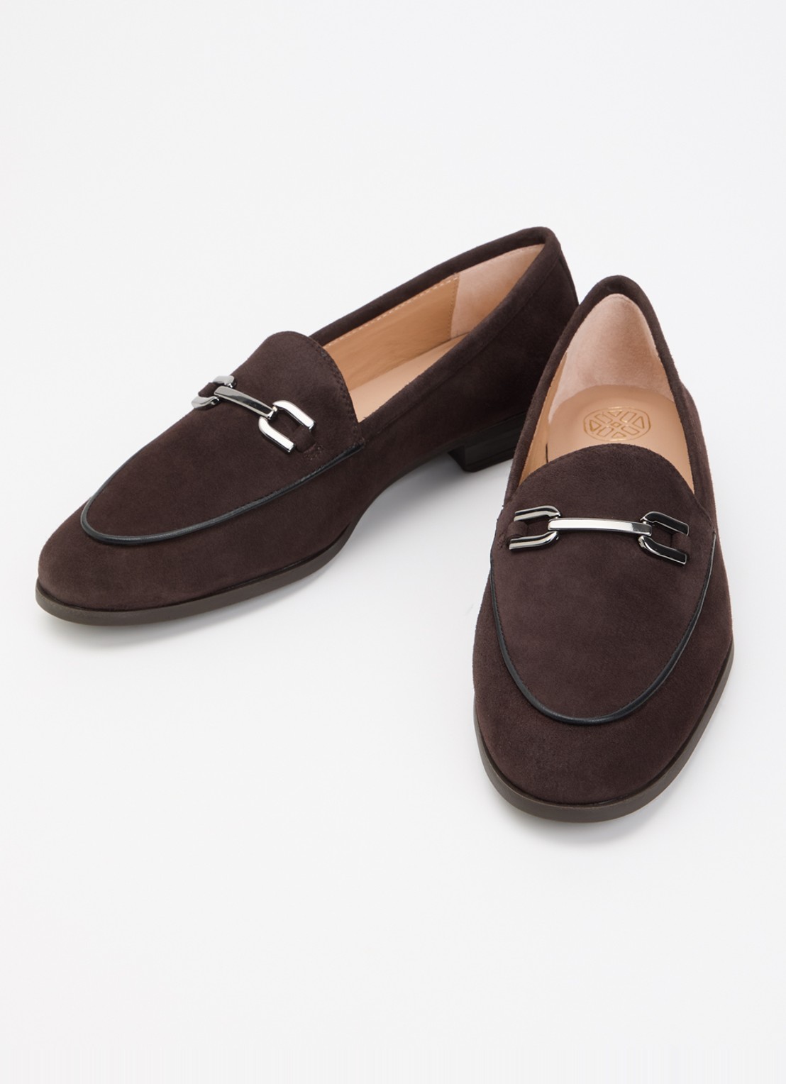 Unisa Dalcy loafer van suède - detail 3 donkerbruin