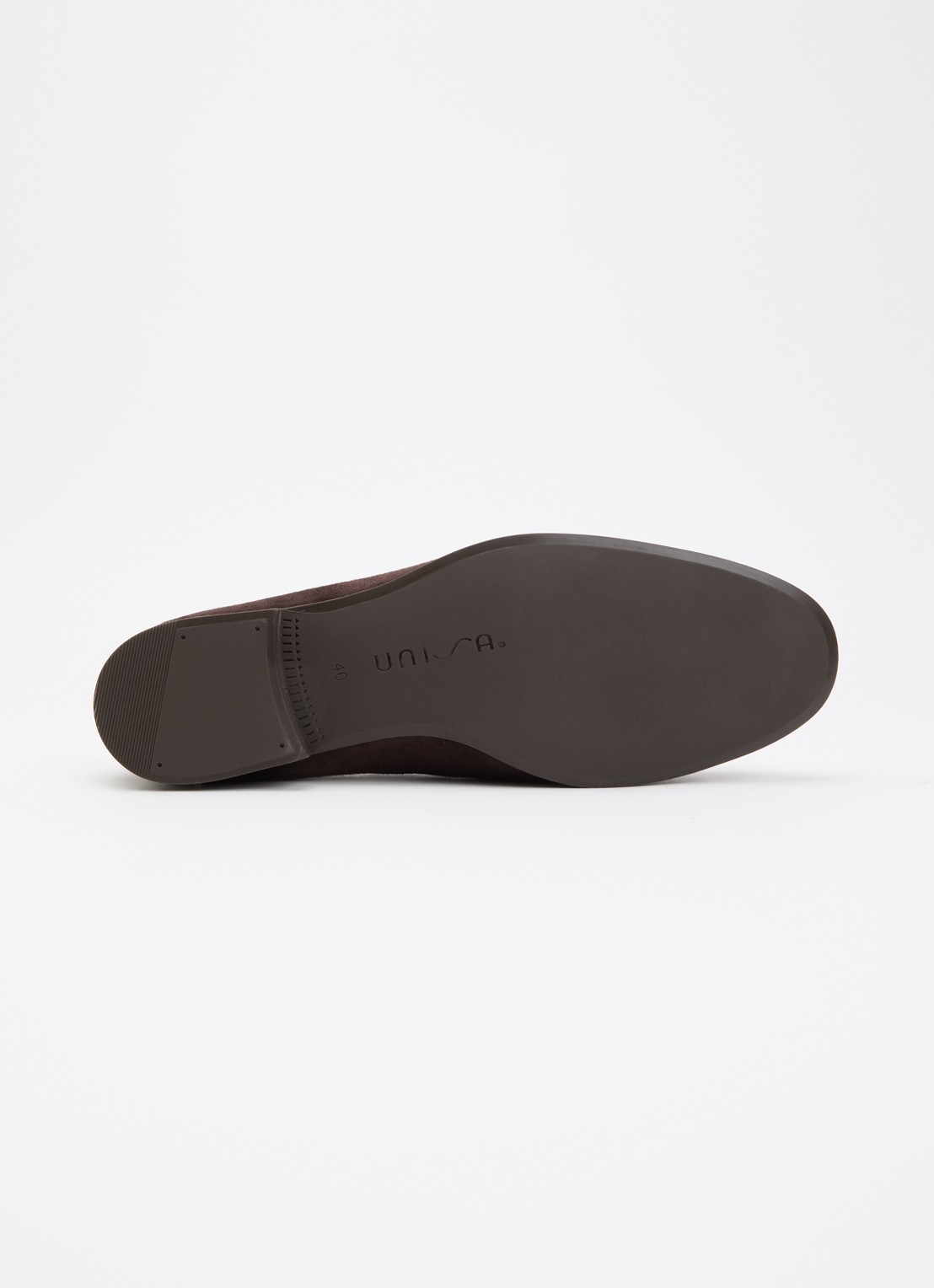 Unisa Dalcy loafer van suède - detail 5 donkerbruin