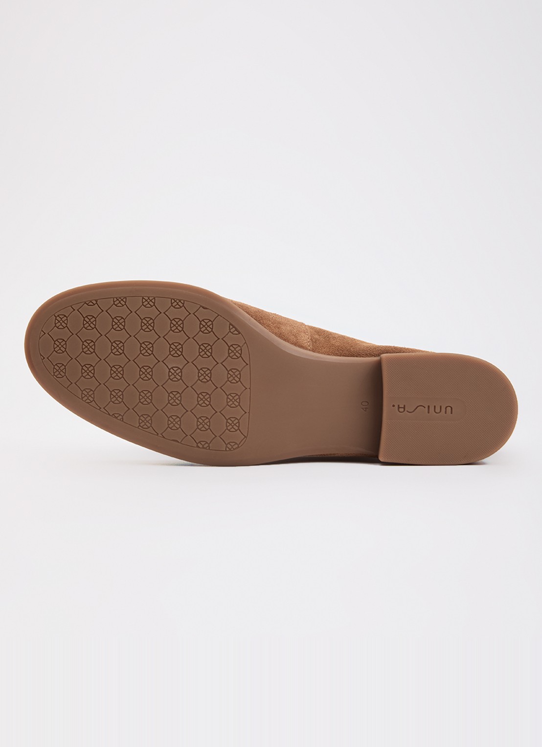 Unisa Dalma loafer van suède met strikdetail - detail 3 cognac