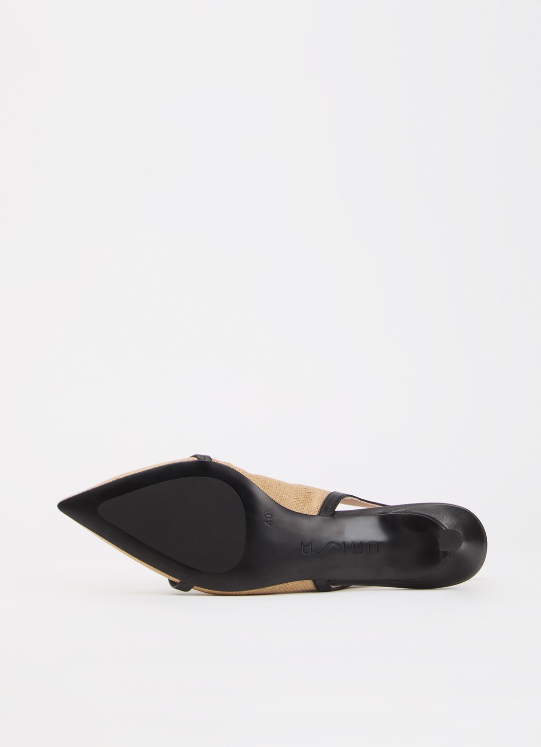 Unisa Ileso slingback met details van leer - detail 5 beige