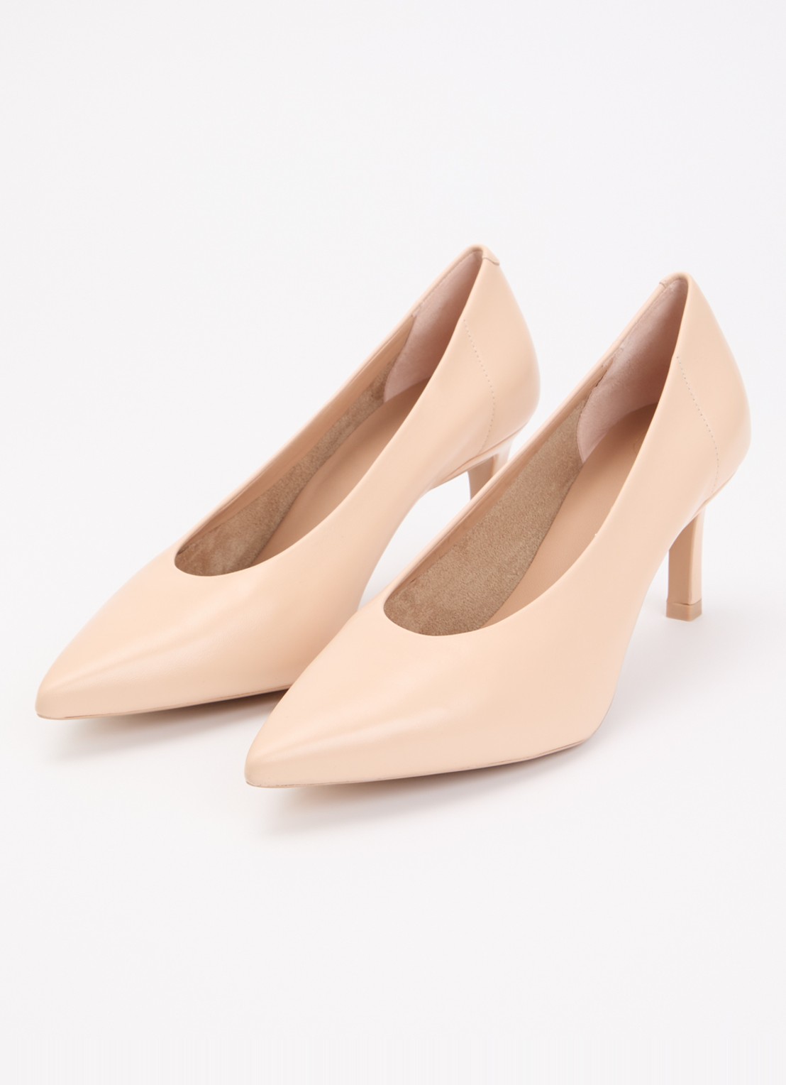 Unisa Lenis pump van leer - detail 4 beige