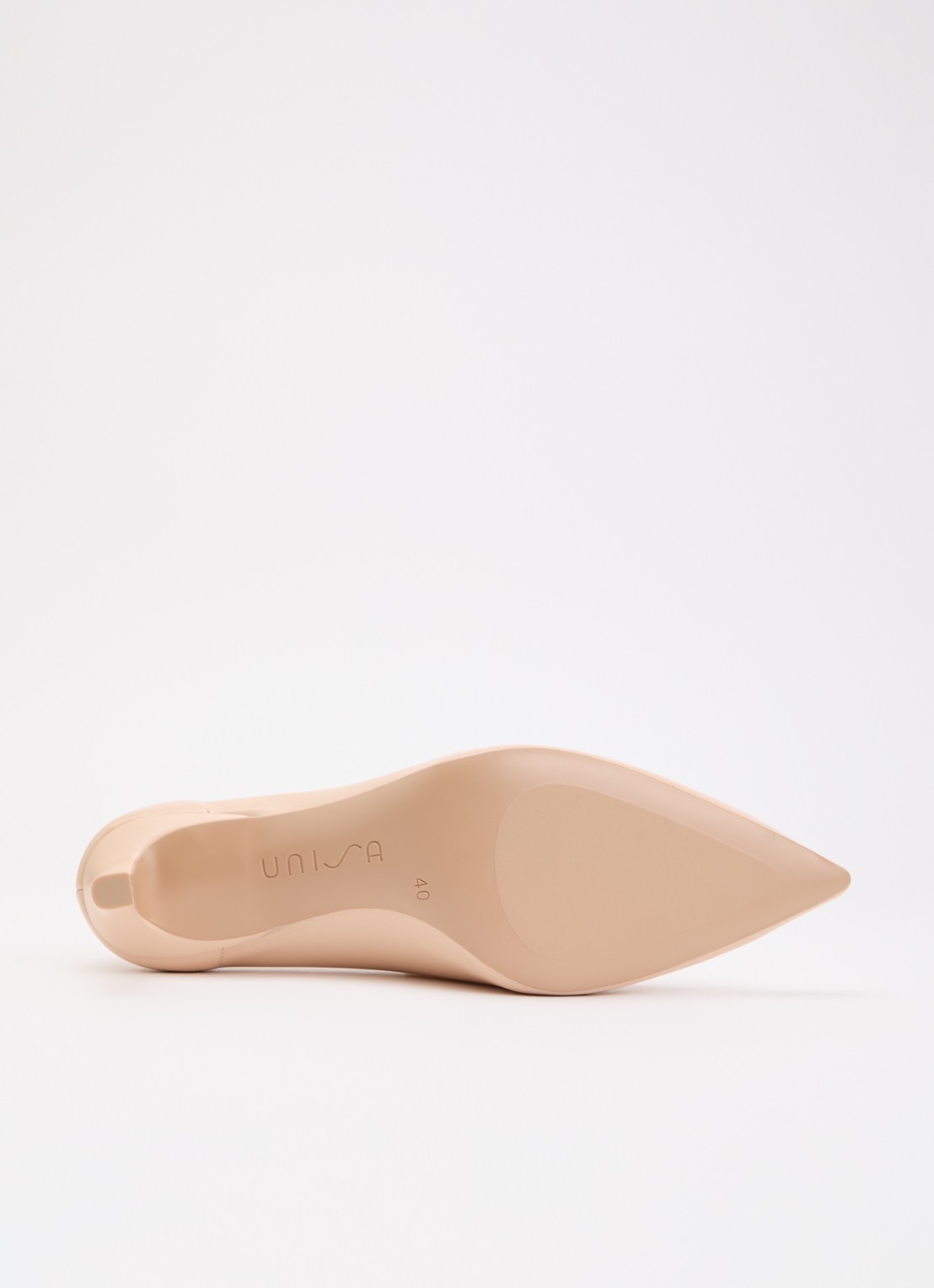 Unisa Lenis pump van leer - detail 6 beige
