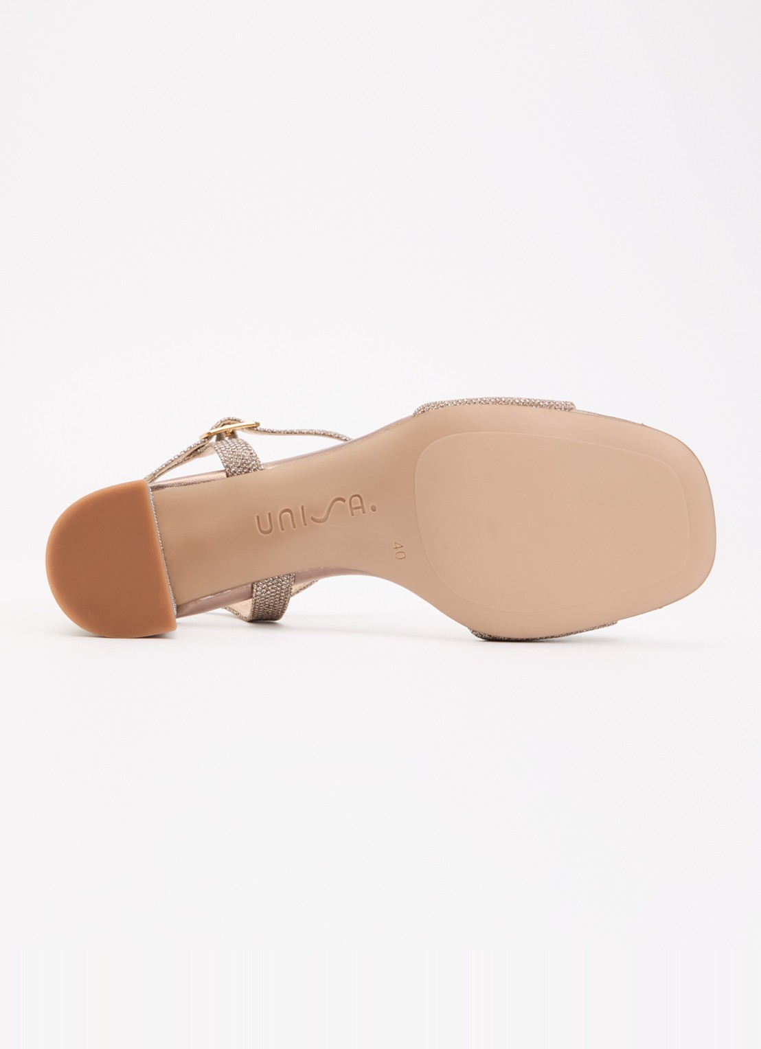 Unisa Moraty sandalette met glitter - detail 6 roségoud