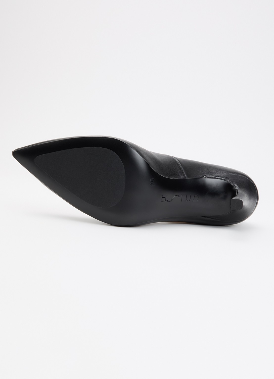 Unisa Teresa pump van leer - detail 4 zwart