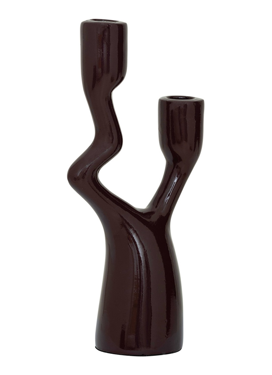 Urban Nature Culture Adora kandelaar 27 cm - achterkant aubergine