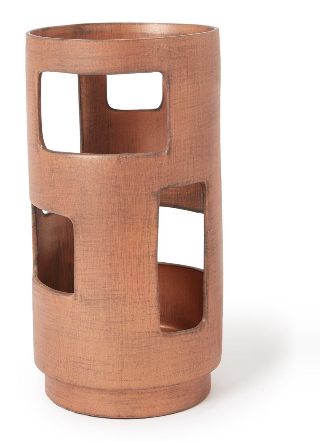 Urban Nature Culture Angoli tafellamp van keramiek 35 cm - voorkant bruin
