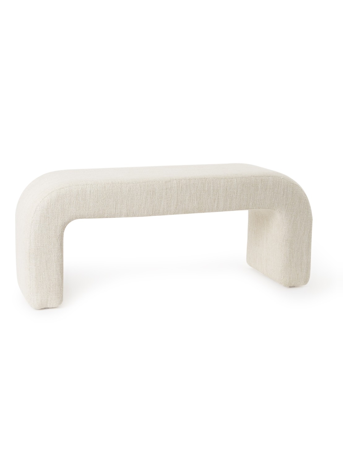Urban Nature Culture Arch Bench van katoen 46 cm - voorkant gebroken wit