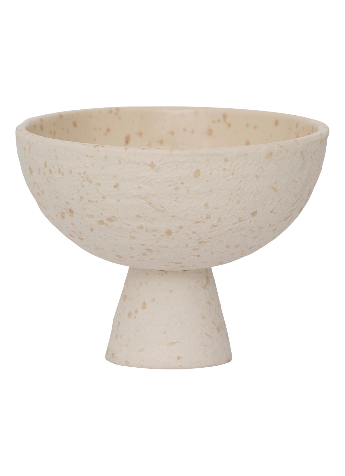 Urban Nature Culture Bolle schaal 14,5 cm - voorkant 2 gebroken wit