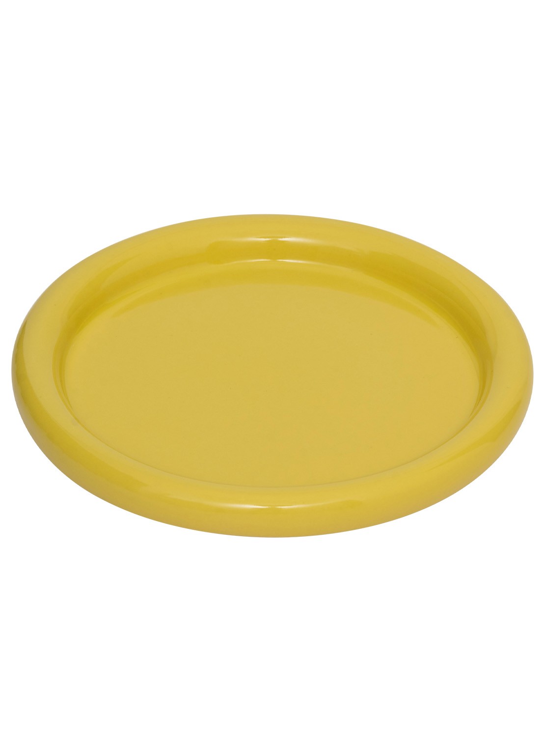 Urban Nature Culture Curvada ontbijtbord 22 cm - voorkant 2 geel