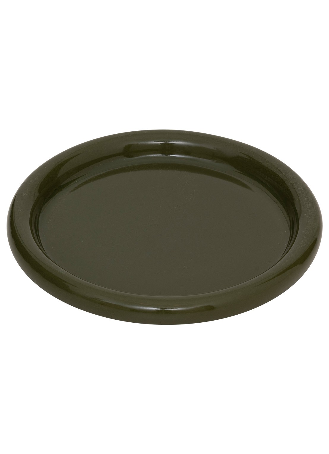 Urban Nature Culture Curvada ontbijtbord 22 cm - voorkant 2 mosgroen