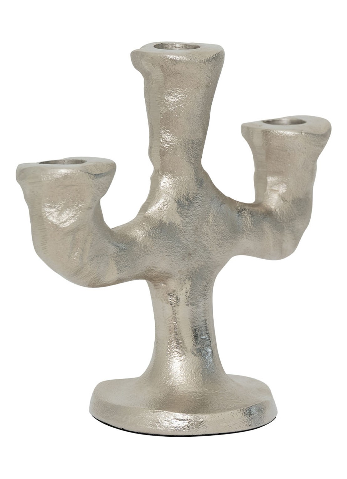 Urban Nature Culture D'argento kandelaar 18 cm - detail zilver