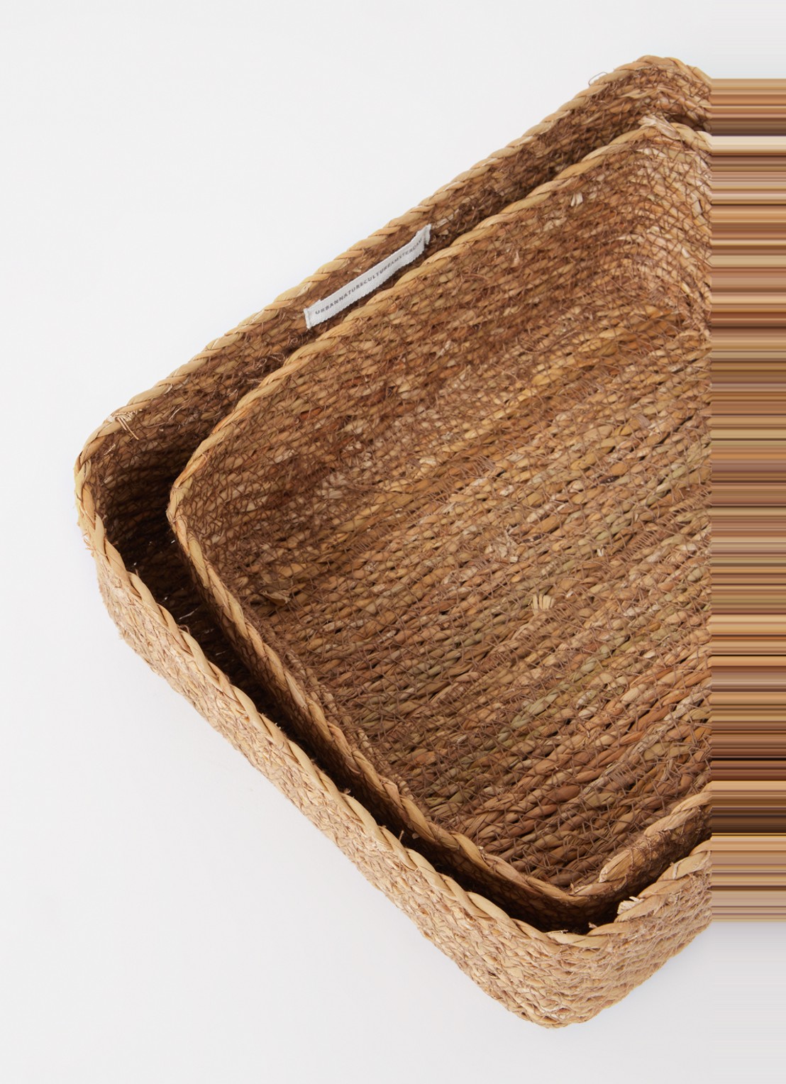 Urban Nature Culture Dorno mand set van 2 - voorkant 2 bruin