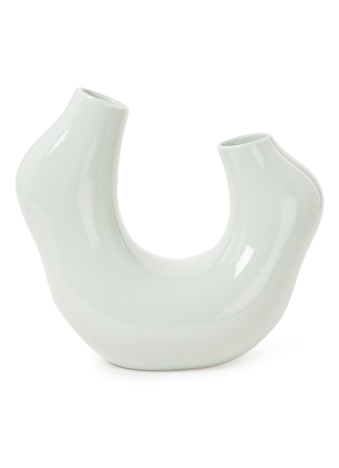 Urban Nature Culture Felice vaas 25 cm - voorkant lindegroen