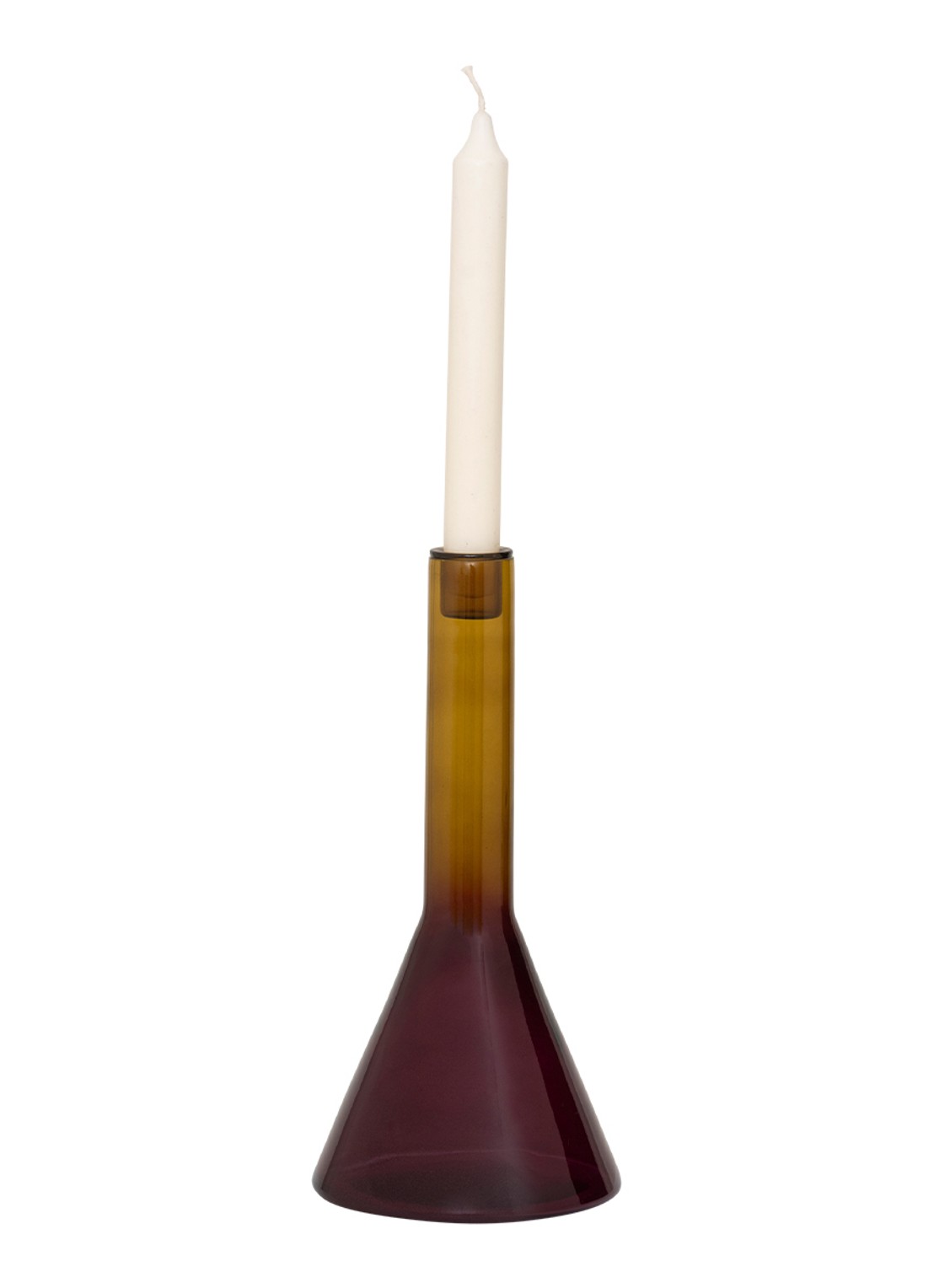 Urban Nature Culture Frisk kandelaar 27 cm - achterkant aubergine