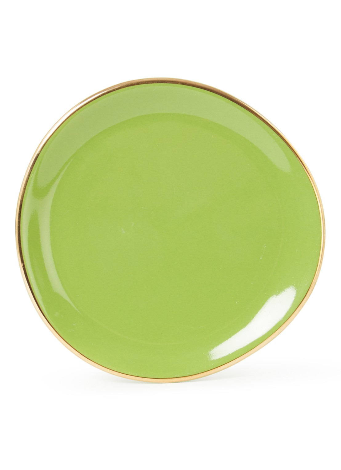 Urban Nature Culture Gebaksbordje 9 cm - voorkant lime