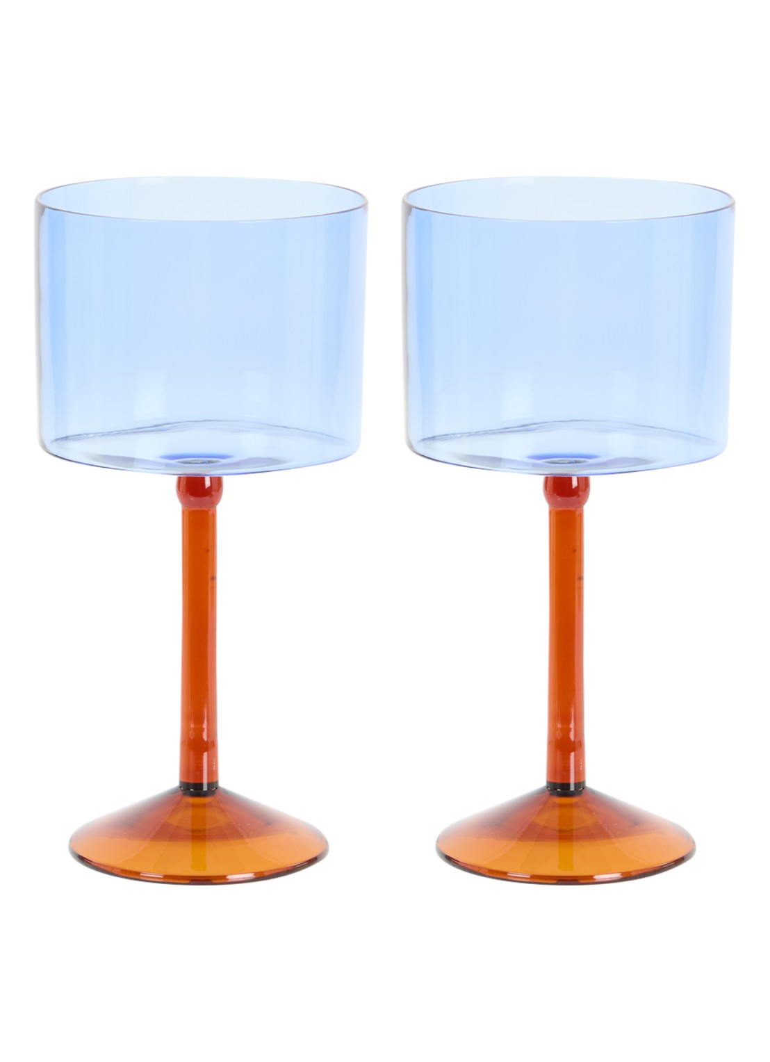 Urban Nature Culture Gin Tonic cocktailglas set van 2 - voorkant blauw