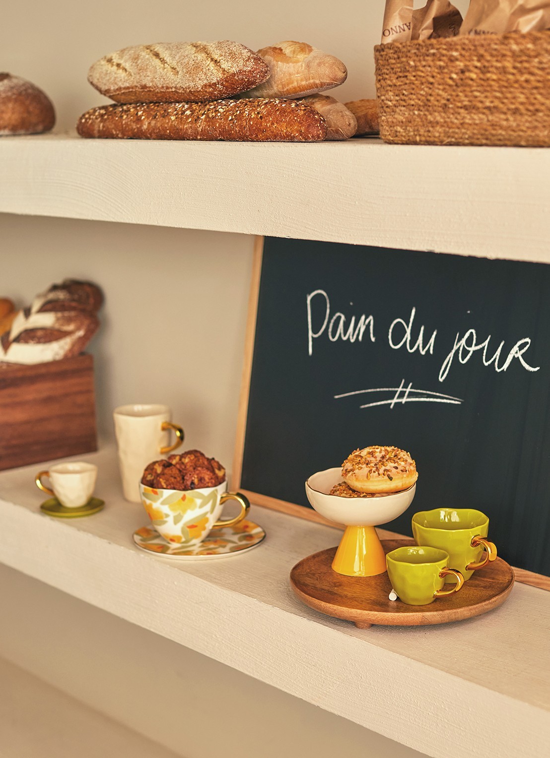 Urban Nature Culture Good Morning espressokopje 6,3 cm - voorkant 2 beige
