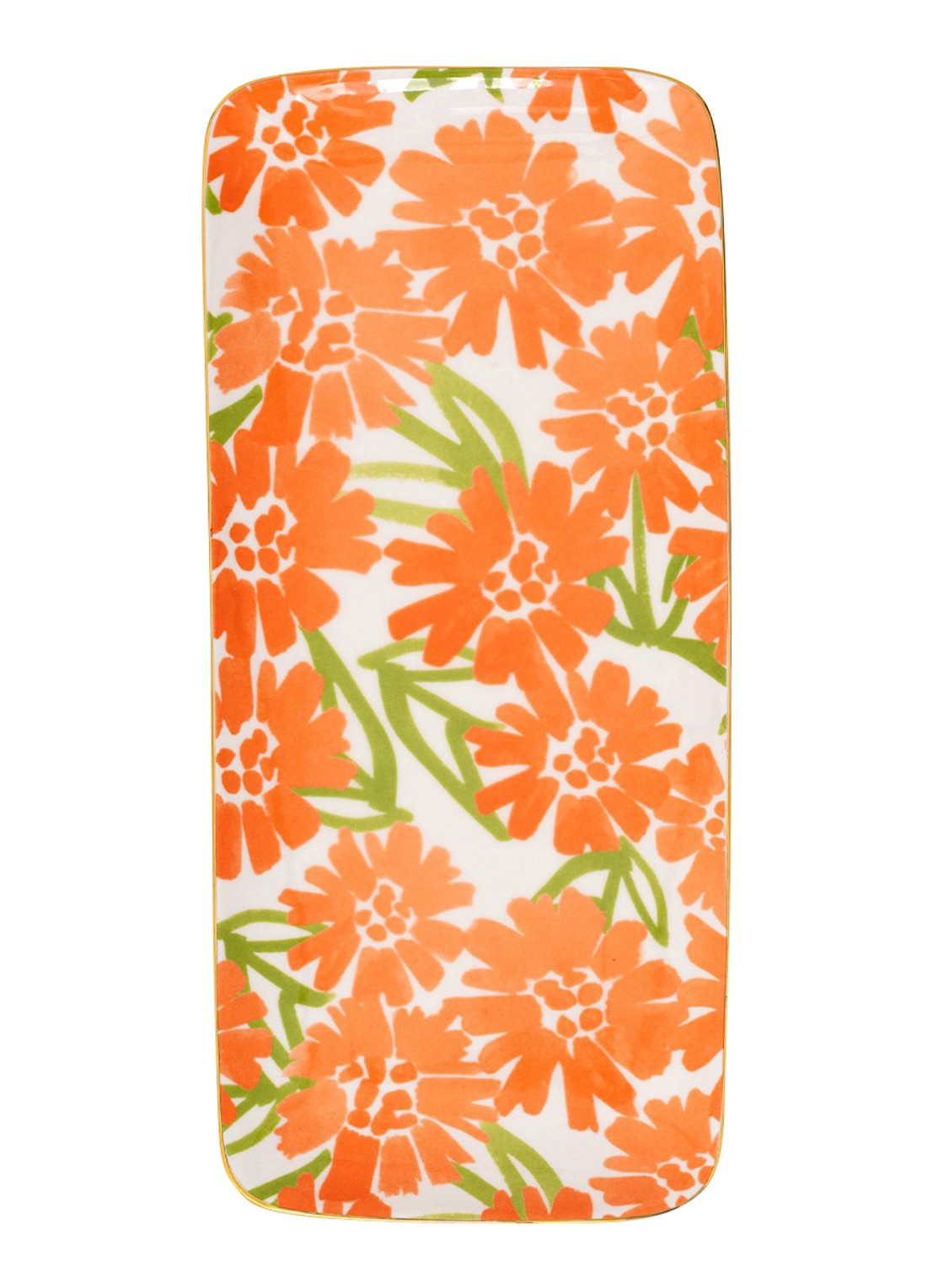 Urban Nature Culture Good Morning Palesa taartplateau 14 x 31 cm - voorkant orange
