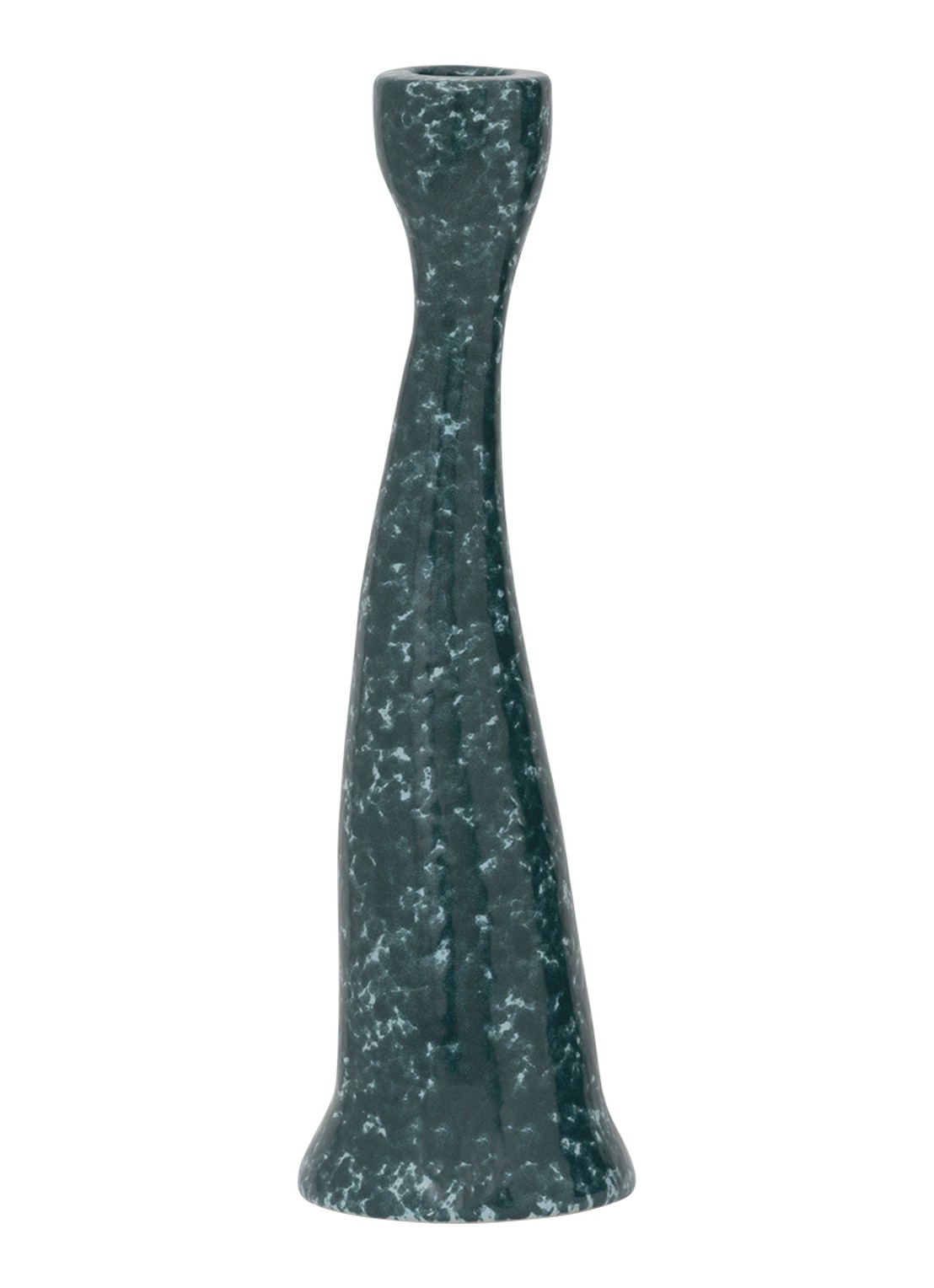 Urban Nature Culture Grace kandelaar 24,5 cm - voorkant 3 groen