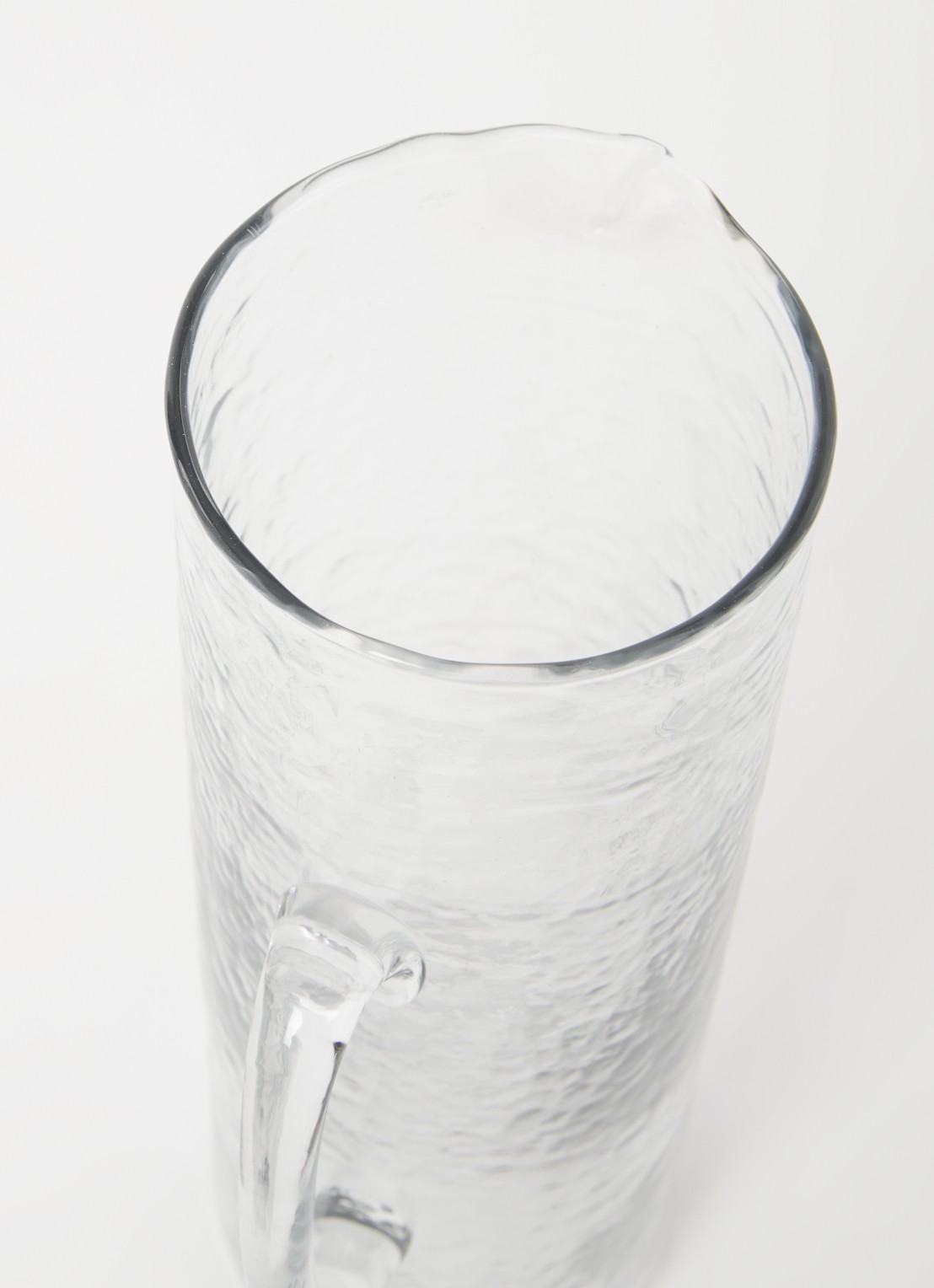 Urban Nature Culture Hammered waterkaraf 1 liter - voorkant 2 transparant