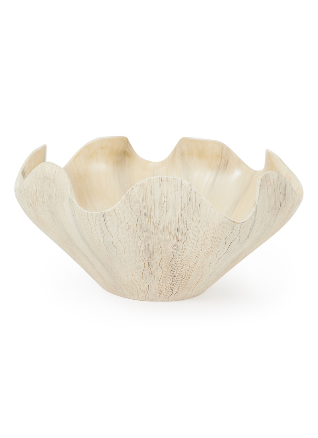 Urban Nature Culture Hera decoratieschaal 36 cm - voorkant donkerbeige