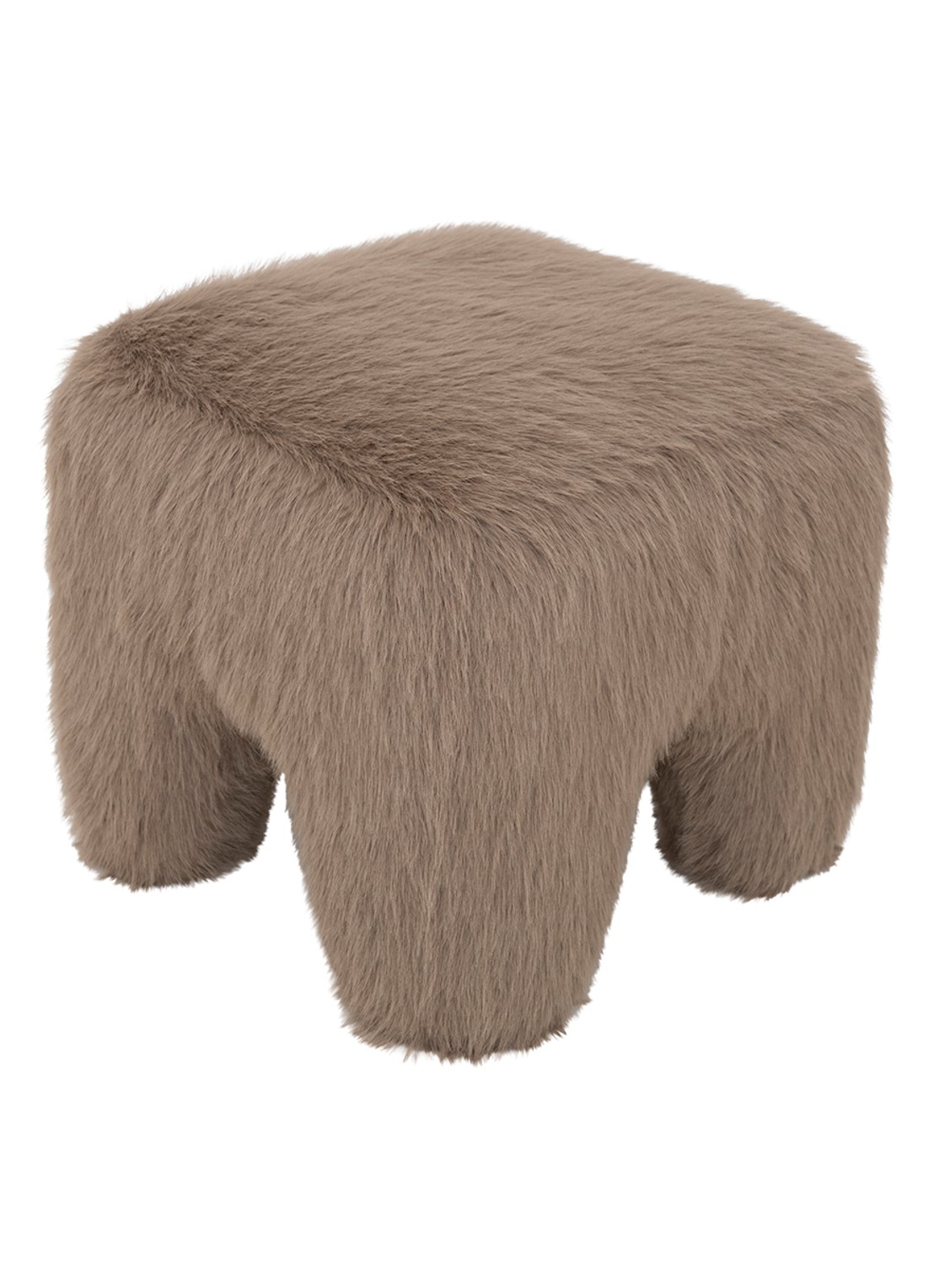 Urban Nature Culture Kira poef - achterkant 3 taupe