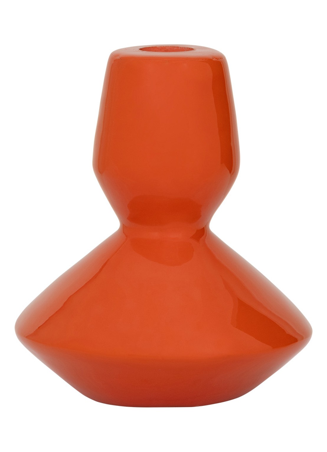 Urban Nature Culture Logan kandelaar 14 cm - voorkant orange