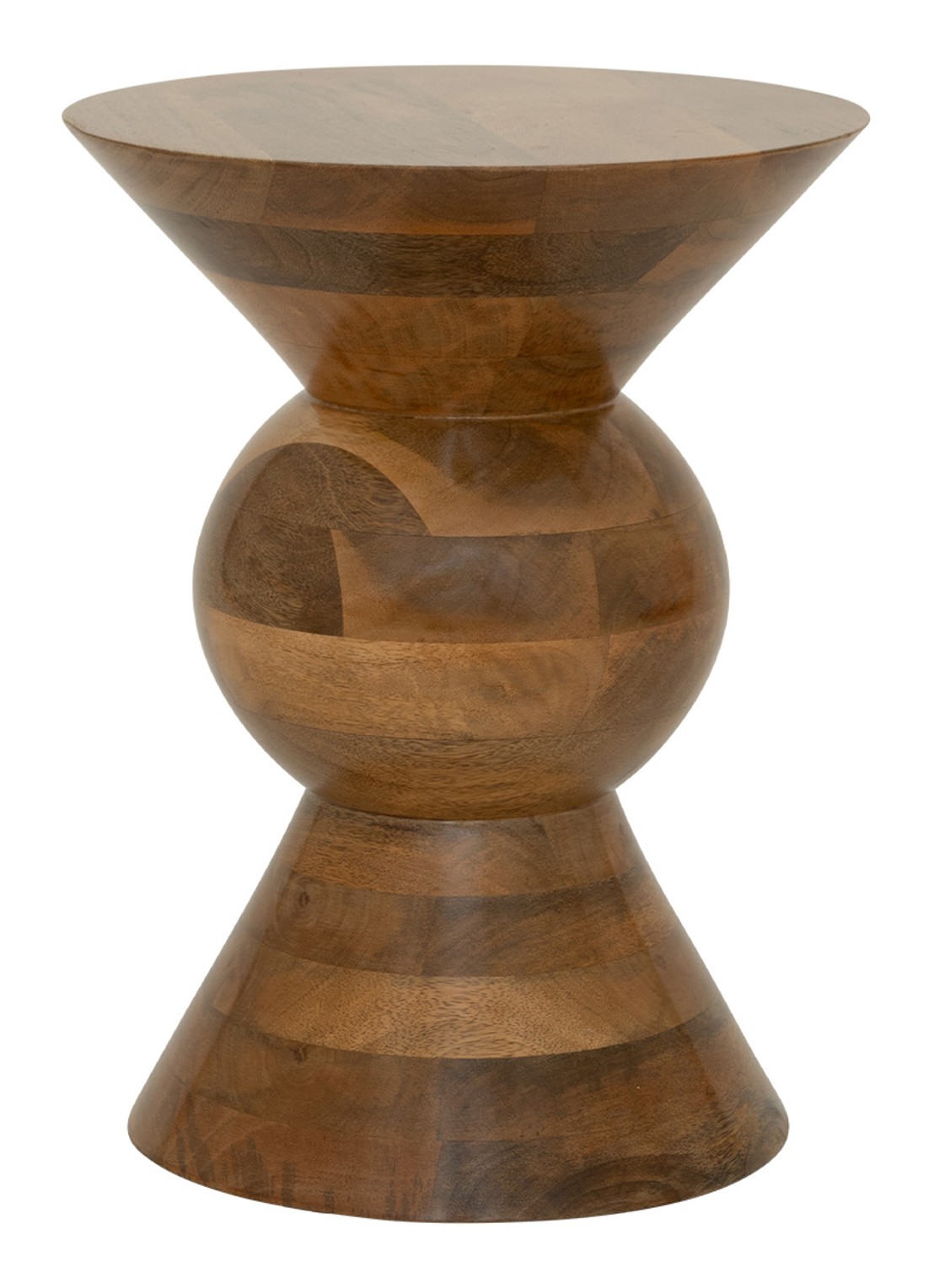 Urban Nature Culture Lustro bijzettafel 40 cm - voorkant roestbruin