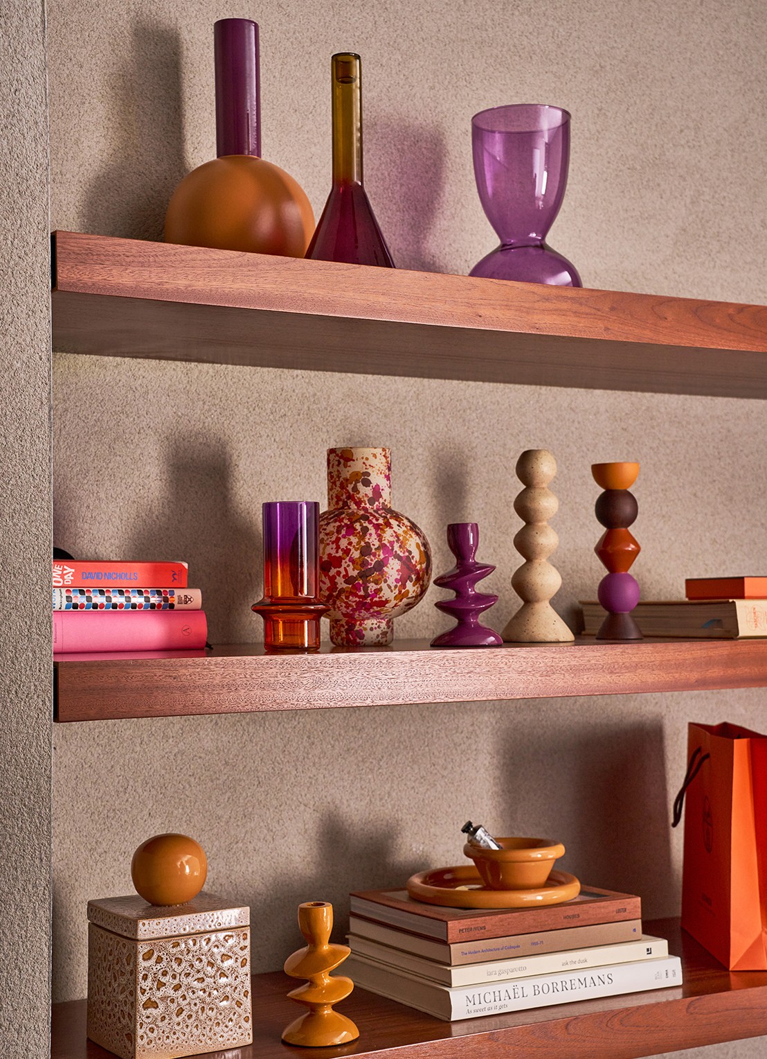 Urban Nature Culture Munter vaas 17 cm - detail paars