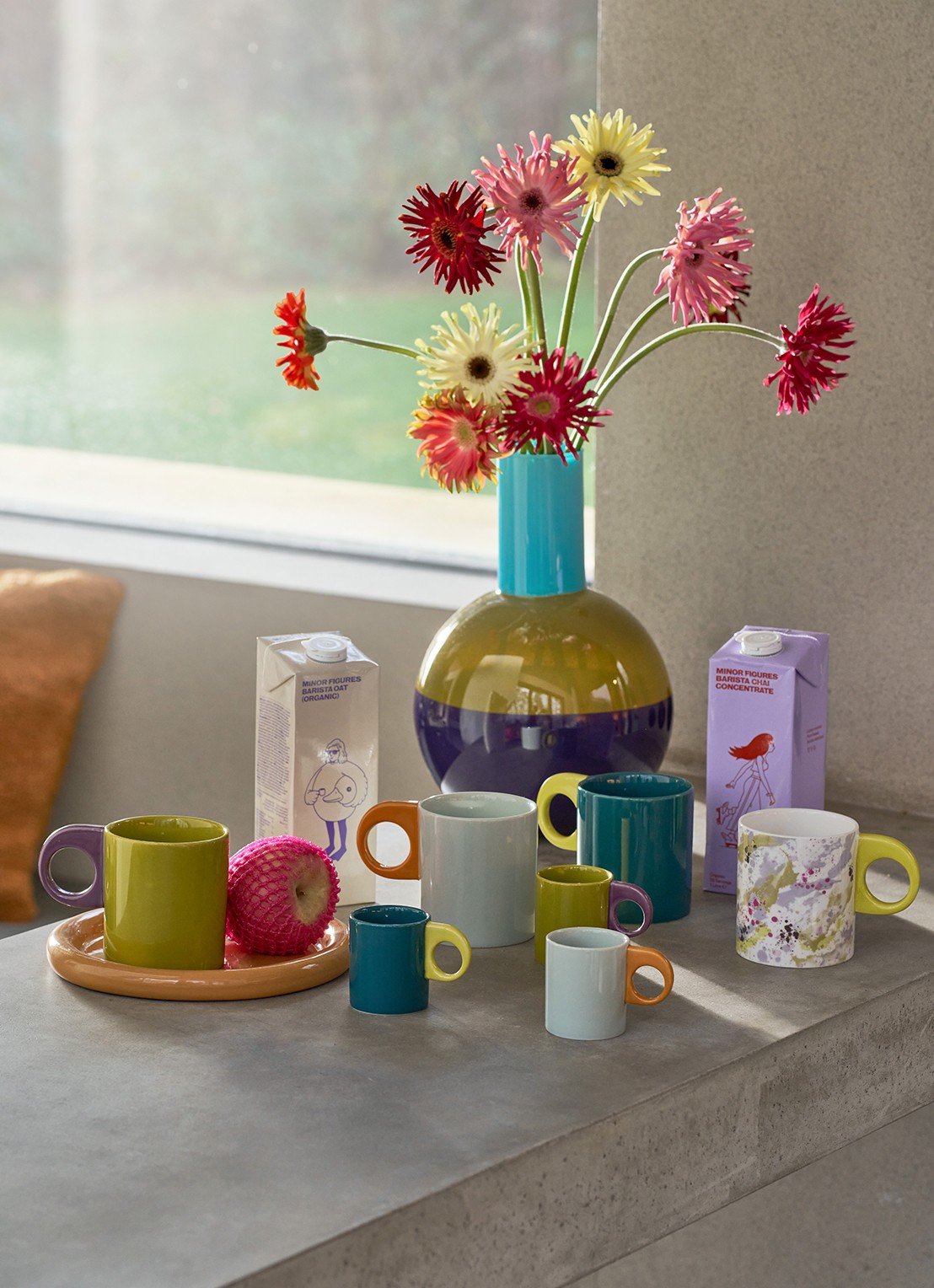 Urban Nature Culture Nissa mok 43 cl - voorkant 3 mosgroen